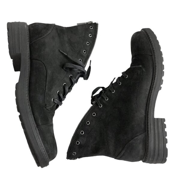 BLONDO Harper Black Waterproof Nubuck Leather Ankle Boots - Picture 4 of 11